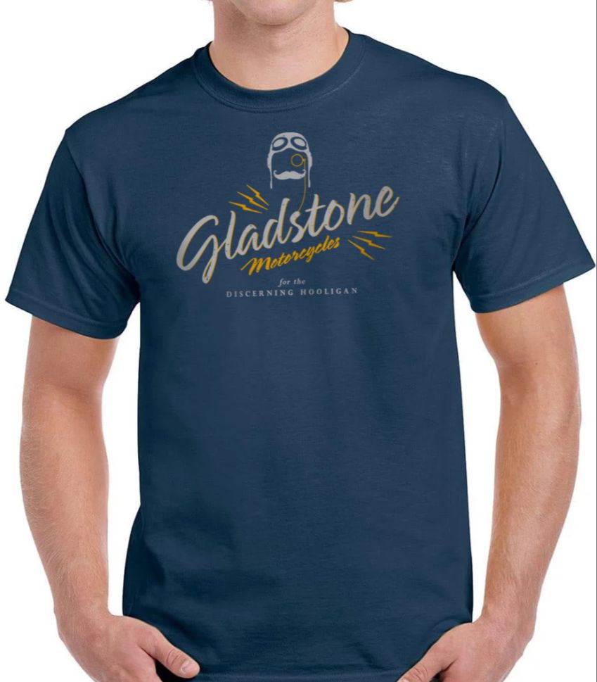 Gladstone – For the Discerning Hooligan T-Shirt - Blue image 0