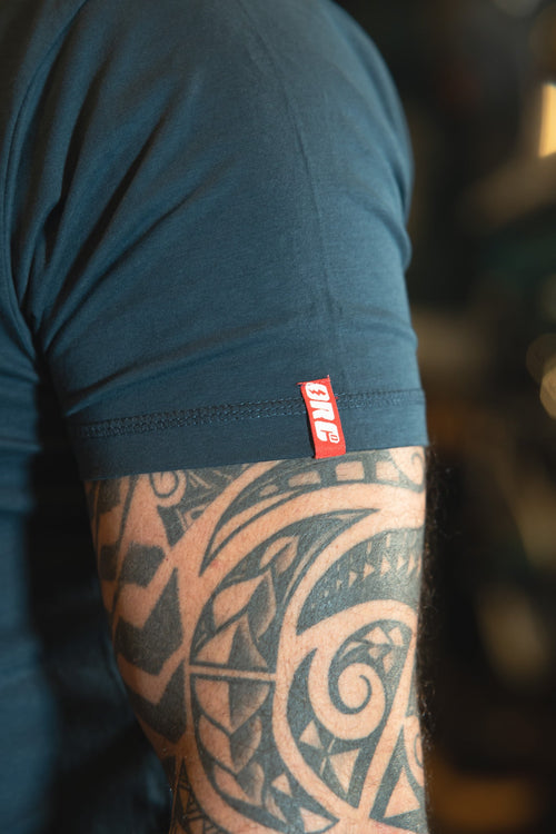 Bike Art T-Shirt - Denim Blue - Black Label Collection
