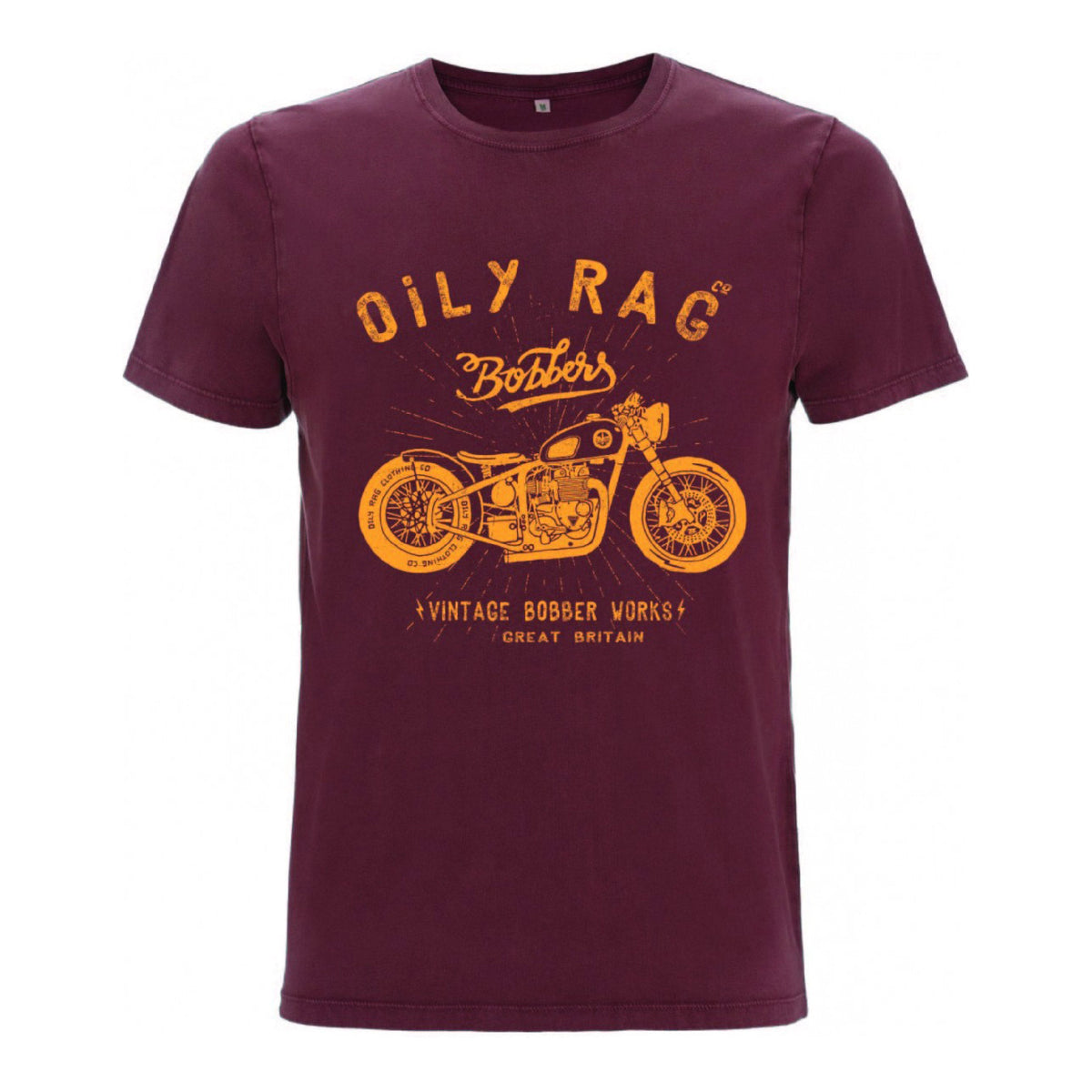 Bobber Works Tee - Burgundy