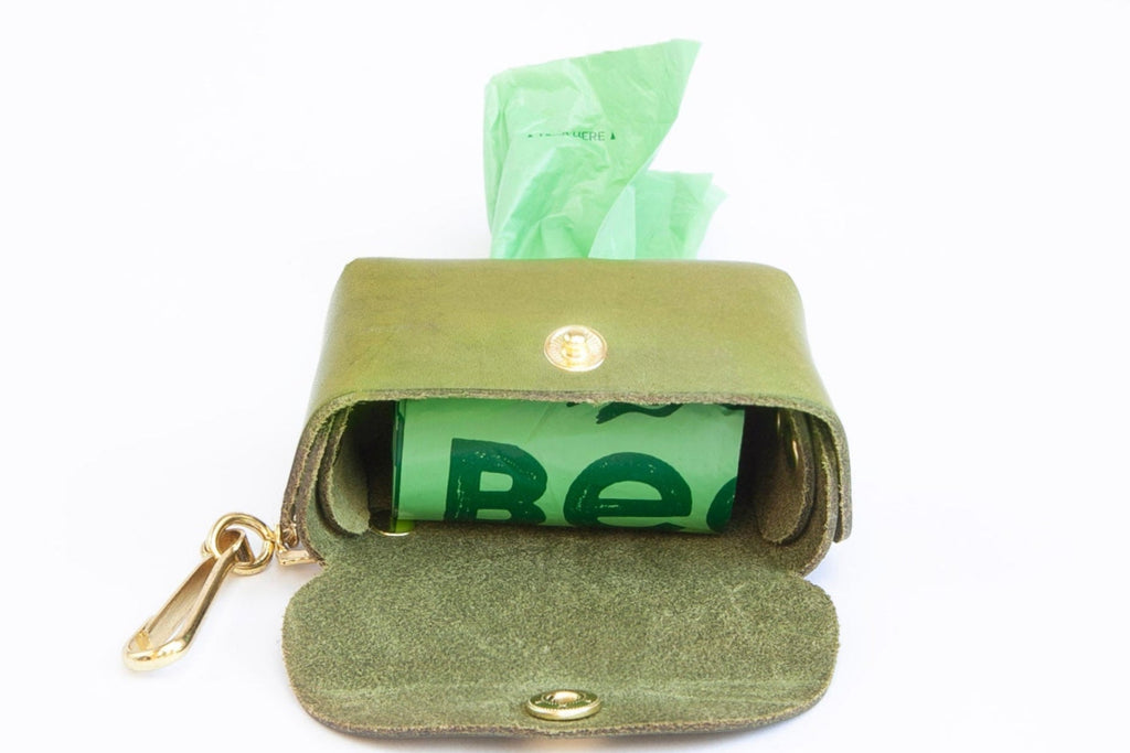 Leather Poo Bag Holder