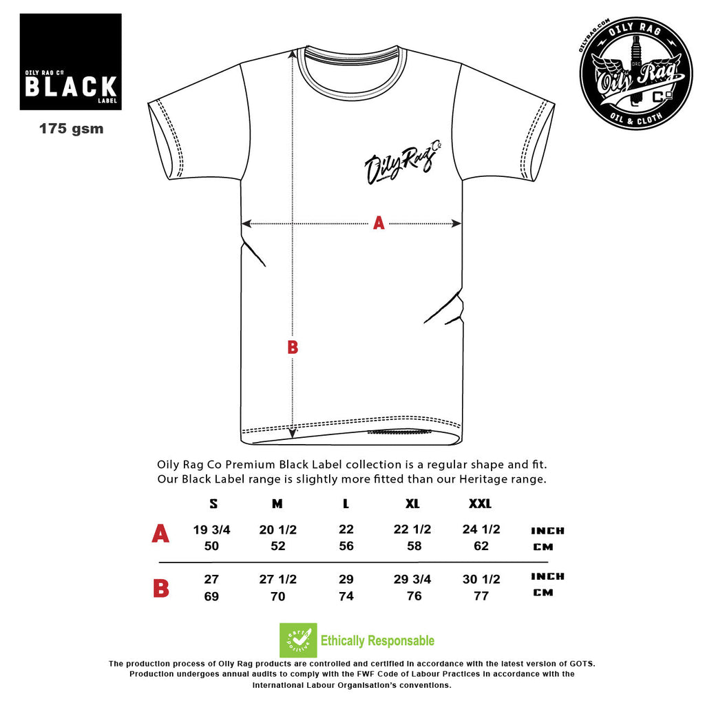 Bike Art T-Shirt - Denim Blue - Black Label Collection